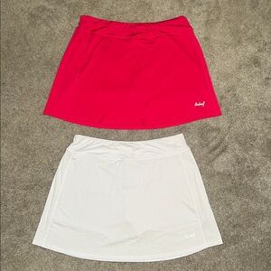 2 Baleaf Skorts Tennis Athletic Pink and NWT White size 2XL